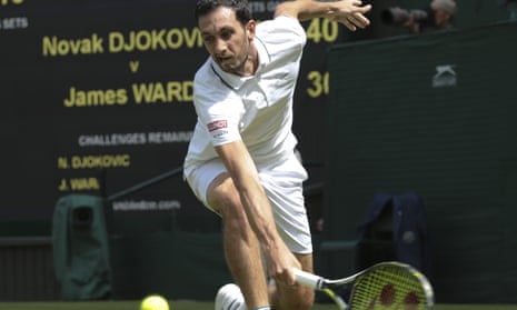 James Ward at Wimbledon.