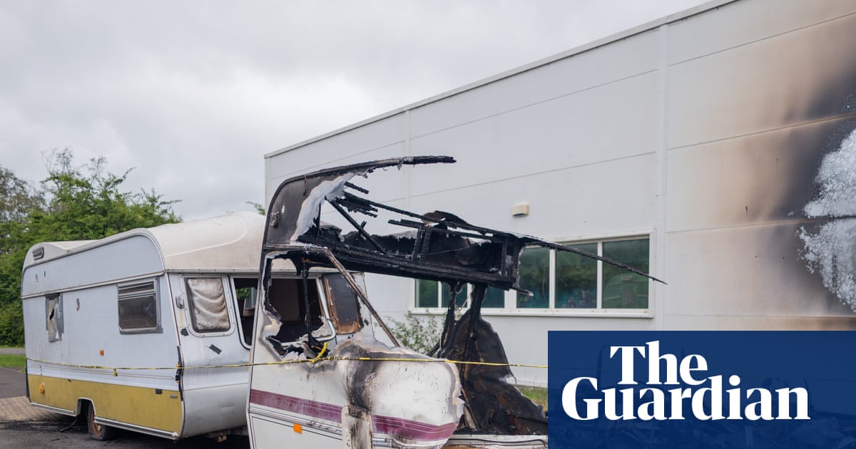 ‘Like a bomb had gone off’: suspected arson attack fuels Glastonbury unease