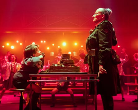 Emma Thompson and Charlie Hodson-Prior in Matilda the Musical.