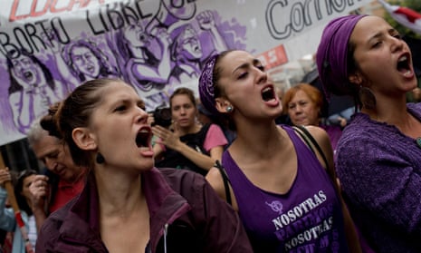 Thousands of people march in Madrid in 2014 against what they saw as a diluting of Spain’s abortion law.