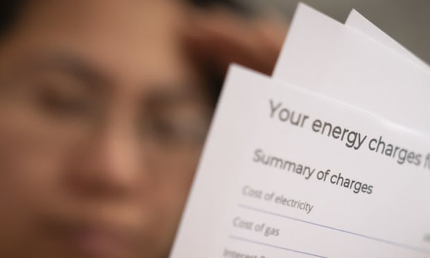 Person with an energy bill.