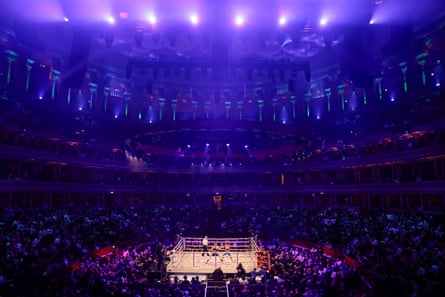 Natasha Jonas and Lauren Price in action at the Albert Hall