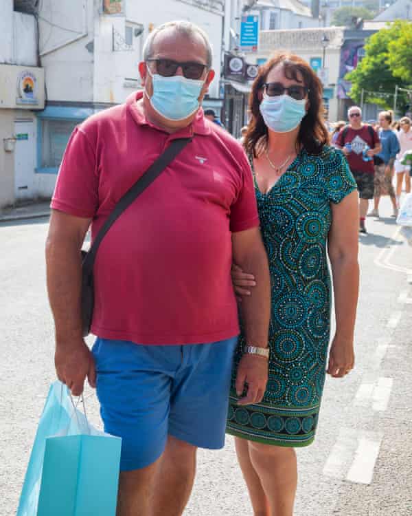 Lynne Shelton, an NHS worker, and her husband, Andrew.