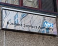 NHS Business Services sign