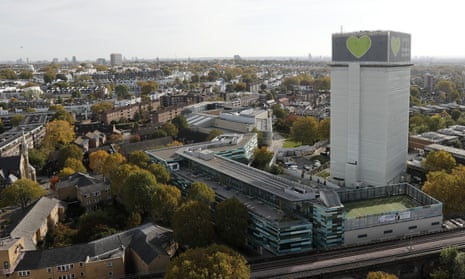 Grenfell Tower, London, October 2019. The investigation into the fire that killed 72 people in June 2017 continues.