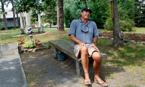 Paul Theroux at home in Massachusetts in 2008. 