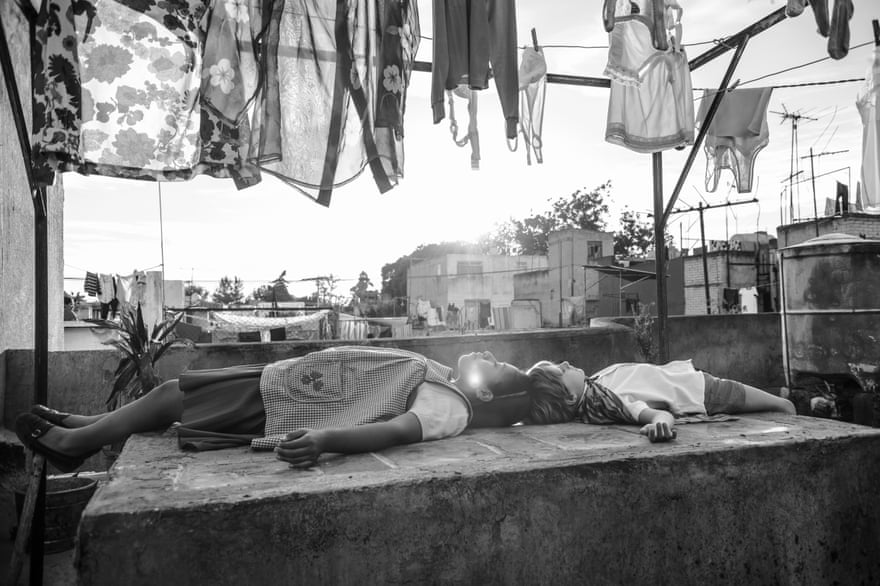 This image released by Netflix shows a scene from the film “Roma,” by filmmaker Alfonso Cuaron, which will have an exclusive run in theaters before becoming available on Netflix’s streaming service. (Netflix via AP)