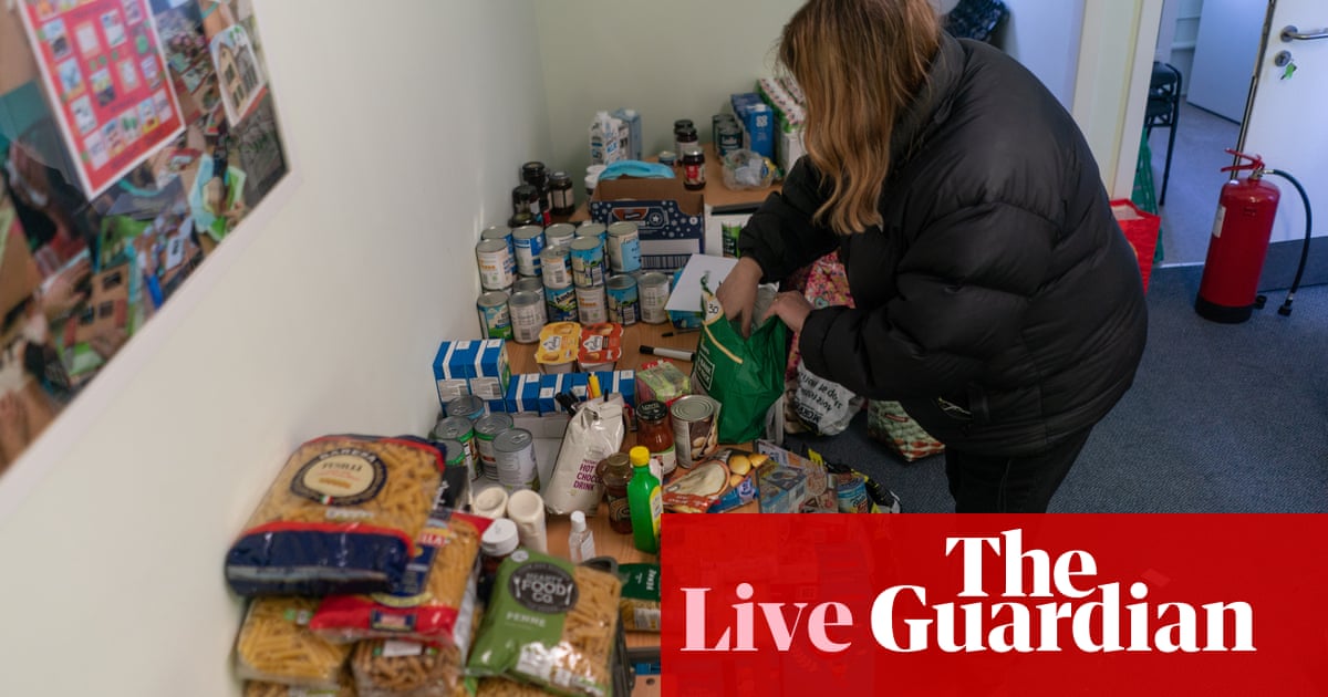 Tory MP says no massive need for food banks in UK and real problem is people’s cooking skills – live
