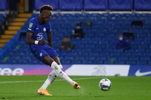 Tammy Abraham opens for Chelsea.