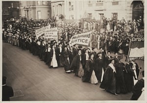 Women in Academic Dress Marching in a Suffrage Parade, New York, 1910, Jessie Tarbox Beals.
