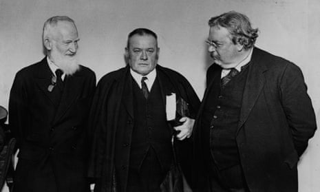 George Bernard Shaw, Hilaire Belloc and GK Chesterton in 1927
