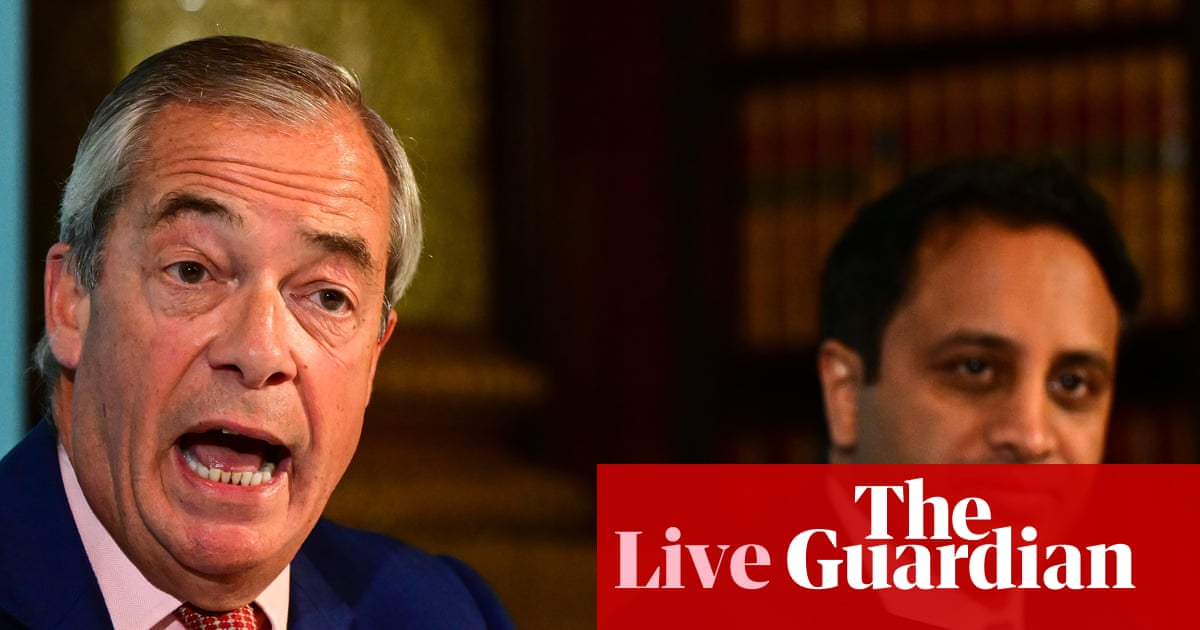 Reform UK accused by minister of talking utter nonsense' after Zia Yusuf implies Starmer trying to get Farage killed UK politics live