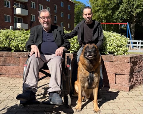 George Mason with his son Carl who is fighting deportation from Sweden qhxidiqxkiqrdinv