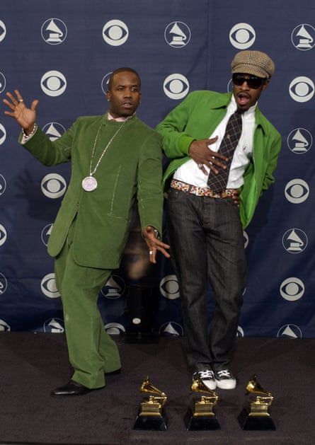 Outkast at the Grammys in 2004, where they won three awards, including album of the year.