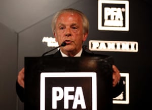 Gordon Taylor, chief executive of the PFA. The union ‘could have done more,’ believes Dean Ashton.