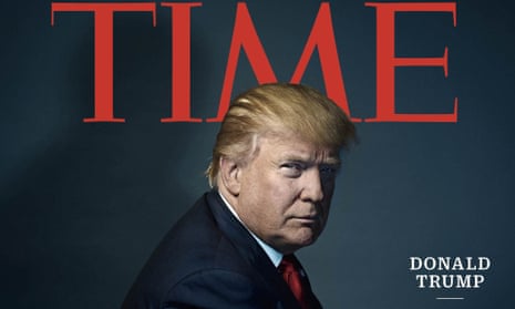 The then US president-elect Donald Trump as Time’s Person of the Year, 2016.
