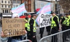 Gender-critical activists and pro-transgender groups clash in Edinburgh