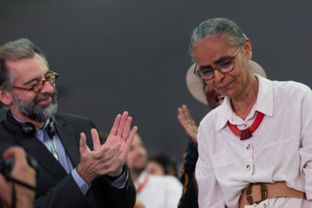 Marina Silva crying at Cop30