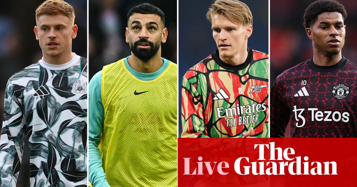 Newcastle v Liverpool, Arsenal v Manchester United, and more - Premier League clockwatch live