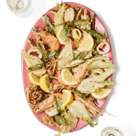 Felicity Cloake’s cleanable fritto misto – fried and fresh to eat.