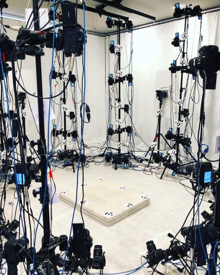 The studio of 110 synchronised cameras where Hoda Afshar photographed her subjects.