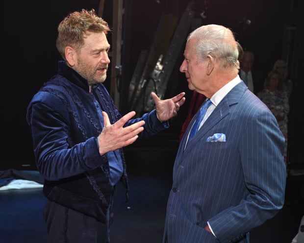 King Charles speaks to Kenneth Branagh