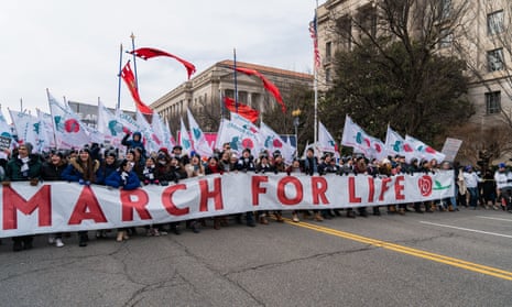 Washington: March For Life, Washington D.C., Washignton, United States - 21 Jan 2022<br>Mandatory Credit: Photo by Steve Sanchez/Pacific Press/REX/Shutterstock (12771376j) Anti abortion activists gathered in Washington D.C. and marched to the Supreme Court in hopes of the overturn of Roe V. Wade. Washington: March For Life, Washington D.C., Washignton, United States - 21 Jan 2022