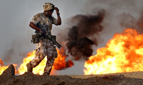 British soldiers in Iraq, 2003.