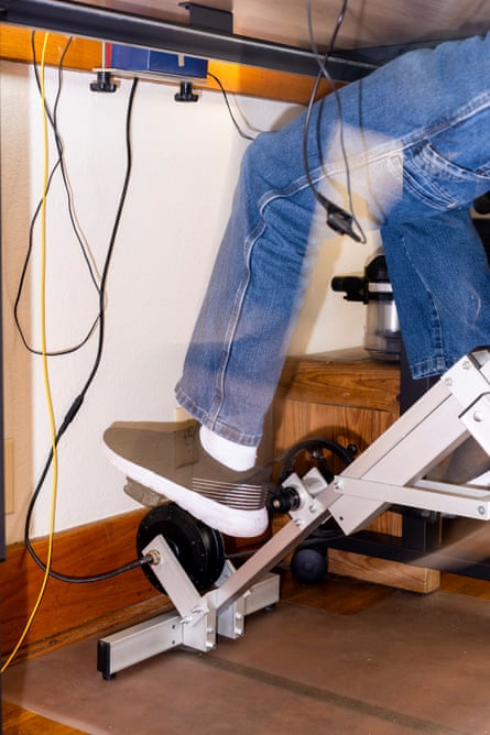 I invented a pedal-powered home office. Now I exercise and save energy at my desk | Environment | The Guardian I invented a pedal-powered home office. Now I exercise and save energy at my desk | Environment | The Guardian