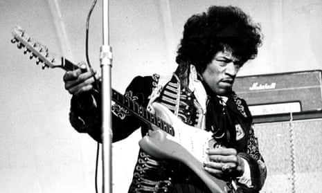 Jimi Hendrix performing in Stockholm, 1967.