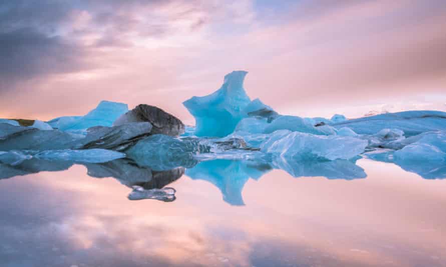 Le glacier Jökulsárlón dans le sud de l'Islande.