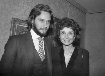 Audrey Hepburn with Sean Hepburn Ferrer in New York in 1979.