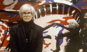Andy Warhol paints the Statue of Liberty in Paris, France on April 22nd, 1986
