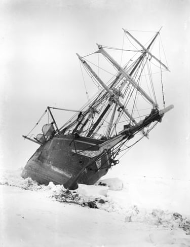 The Endurance Keeling Over, October, 1915In October the Endurance suffered a new wave of pressure, straining the timbers and buckling the iron floor plates. As the floes came together, the pressure forced the ship up out of the ice, keeling her over 30 degrees to port.
