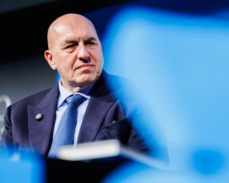 Defence minister Guido Crosetto at an event in Rome, Italy.