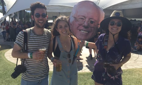 Yuge fans: the Bernie Sanders effect makes itself felt at Coachella.
