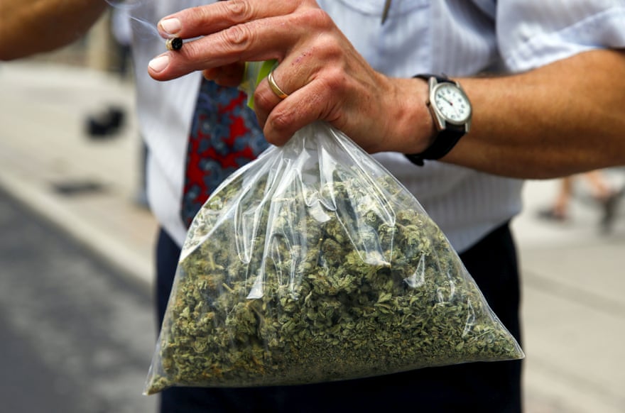 A bag of cannabis seen in Toronto. Canada is likely to become the first large industrialized nation to legalize recreational use.