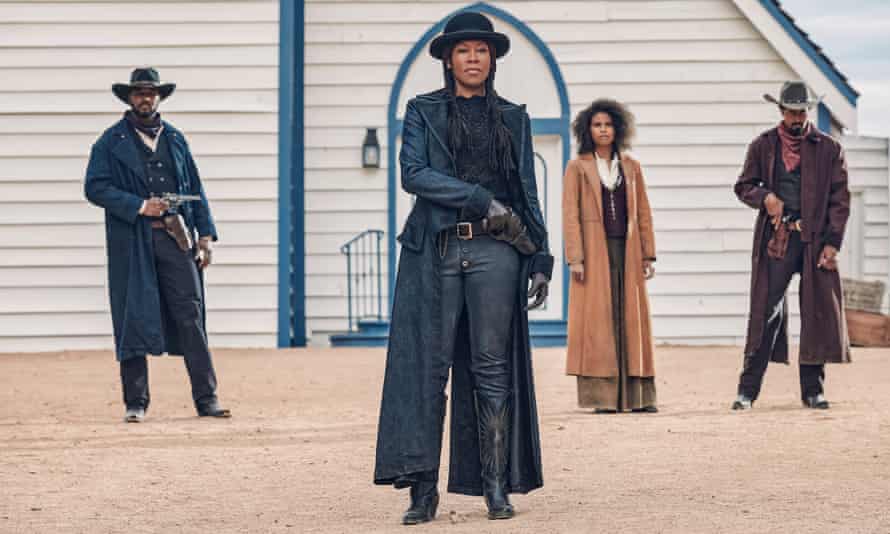‘The agency of the character is important … Regina King, centre, in The Harder They Fall.