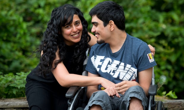 Parmi Dheensa, the founder of the Include Me Too support charity, with her son Callum, 19.