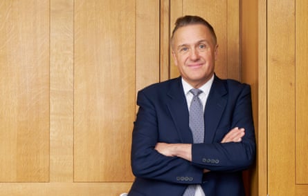 Portrait of Sir Charles Walker in his office in Portcullis House.