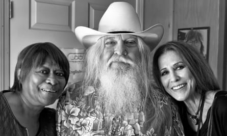 Claudia Lennear, Leon Russell and Rita Coolidge stand together for a portrait.