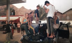 Hannah Williams (seated, left) with friends during a break from teaching in Wuhan, China