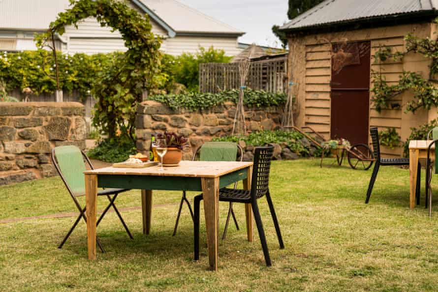 The beer garden at the Merrijig Inn, Port Fairy