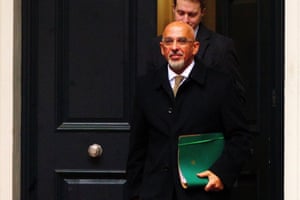 Former chancellor Nadhim Zahawi leaves the Conservative party head office in Westminster, central London. Mr Zahawi is set to face an ethics inquiry into his tax affairs