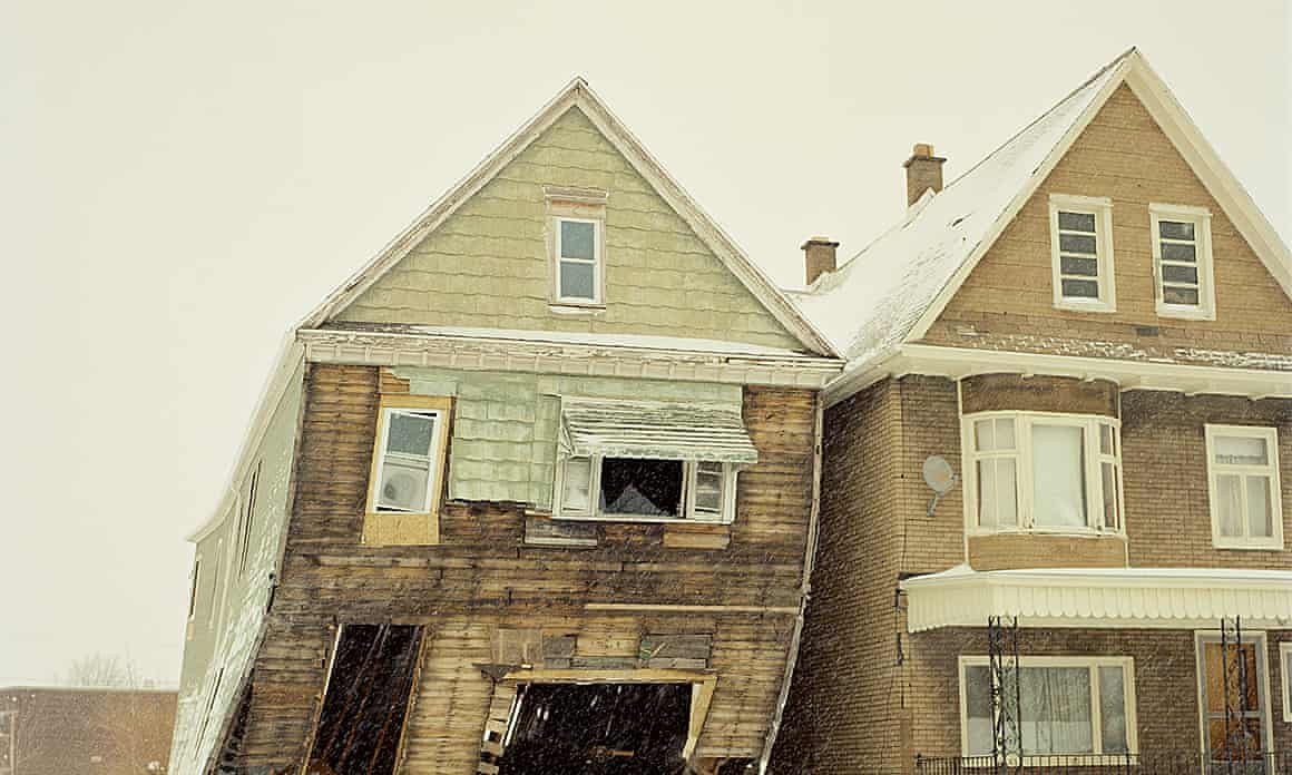 Vacant innards exposed to a flurry of snowfall … Gregory Halpern, from King, Queen, Knave
