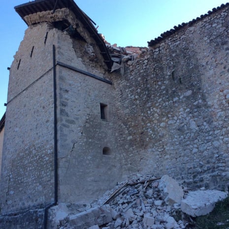 Another scene in Norcia. The quake was centred 6km north of the central Italian town.