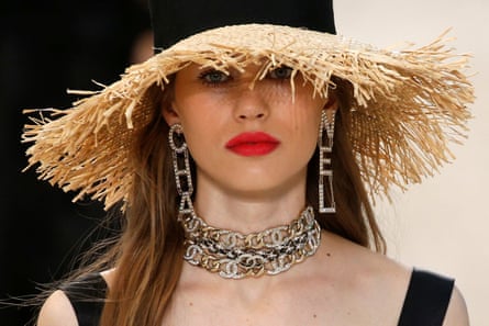 Karl Lagerfeld makes waves with catwalk beach at Chanel show, Chanel