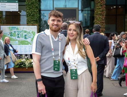Matty Lee and Molly Bretton at Wimbledon in July 2024