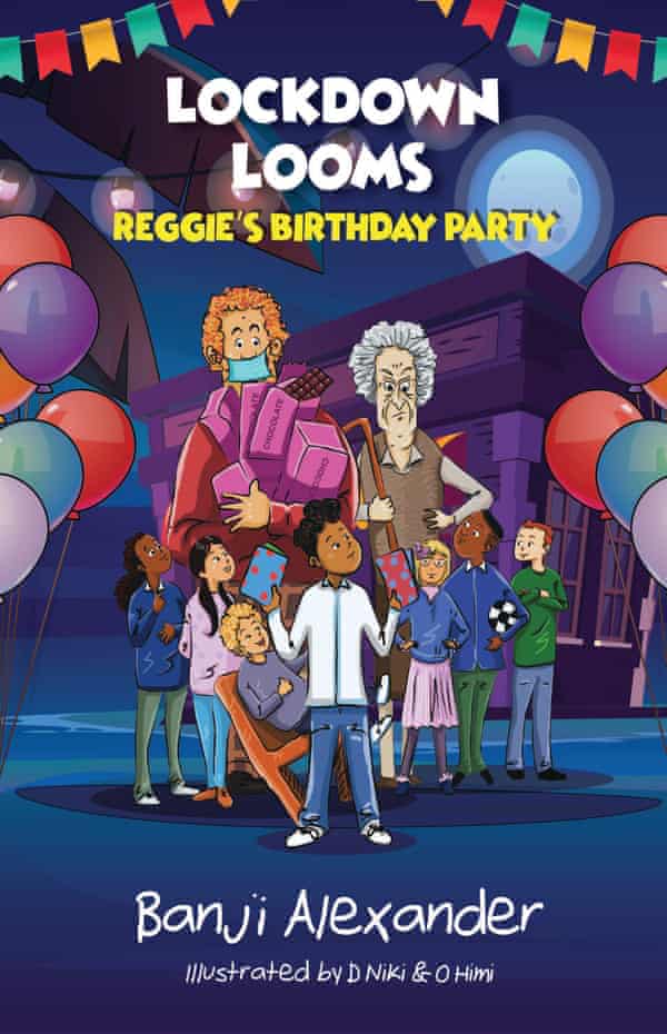 The front cover of Lockdown Looms: Reggie’s Birthday Party, by Banji Alexander.