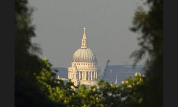 View of St Paul’s before construction of the tower started.